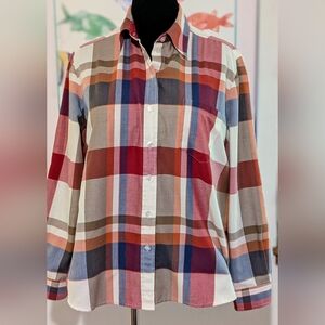 Multicolor Plaid Button Up Shirt Size 16